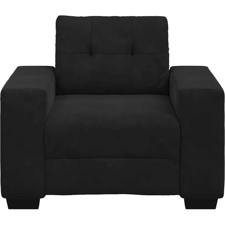 vidaXL Sessel Schwarz 100x78x80 cm Samt 4105103 – Bild 4