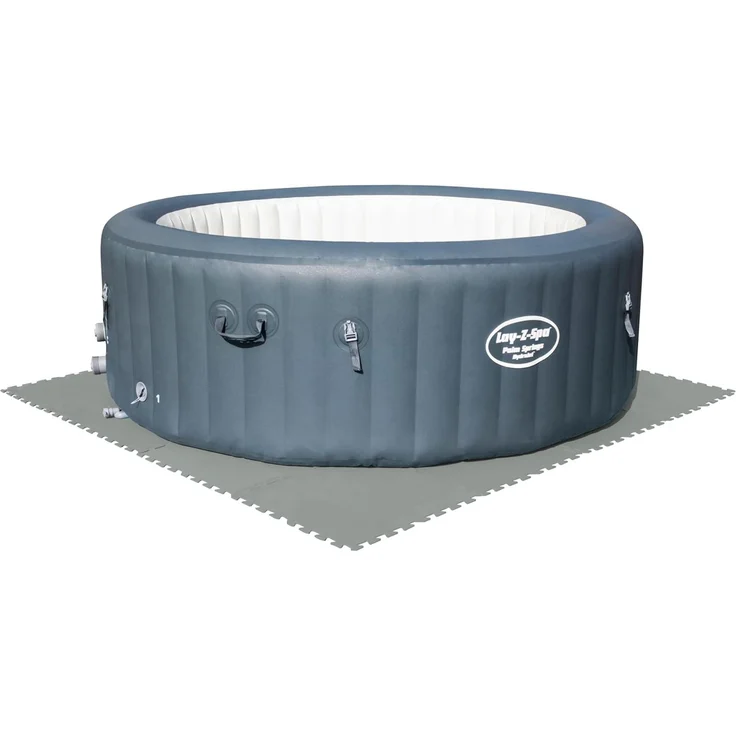 2,25 m² Bodenschutzplatten 9 Stück 50x50cm grau Poolunterlage Poolunterboden Schwimmbecken – Bild 3