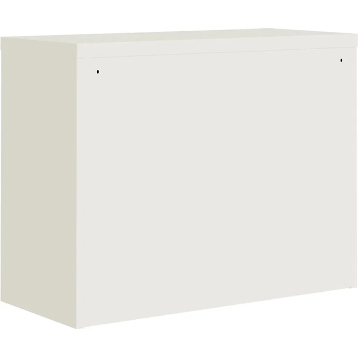 vidaXL Aktenschrank Weiß 90x40x110 cm Stahl 3188310 – Bild 9