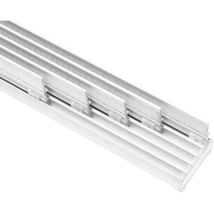 Gardinia Flächenvorhangschiene Komfort Komplett-Set 5-läufig weiß 280 cm