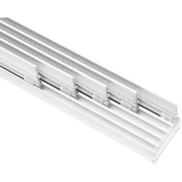 Gardinia Flächenvorhangschiene Komfort Komplett-Set 5-läufig weiß 280 cm – Bild 1