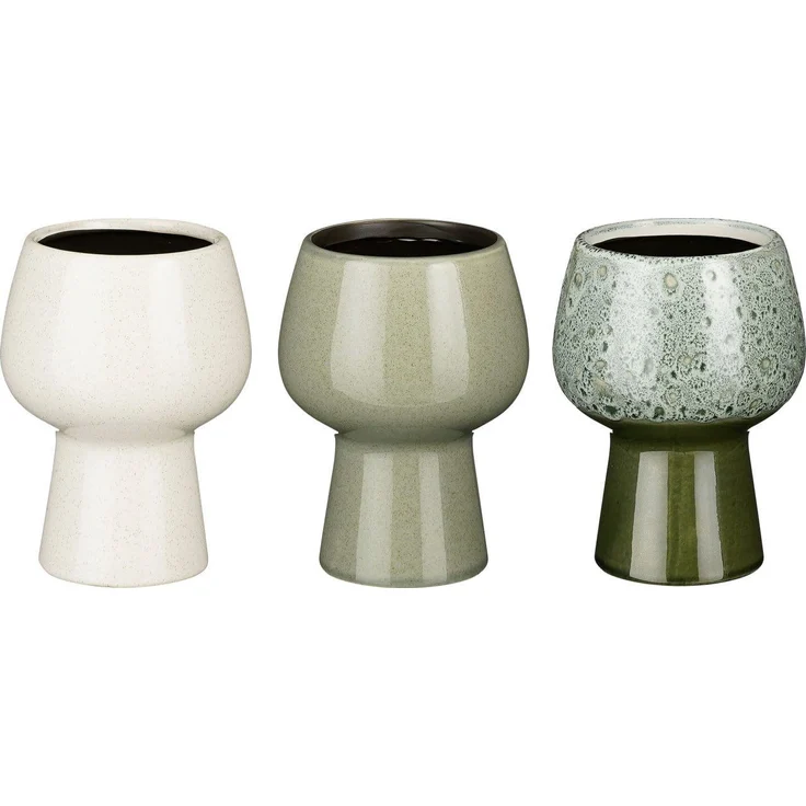 Mica Keramik Blumentopf Ø 12 x H 16,5 cm sortiert – Bild 3