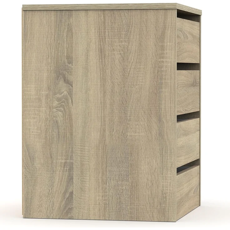 Muebles Pitarch | Kommode 4 Schubladen, Cambrian Eiche, 63,5 x 46 x 45 cm (Höhe x Breite x Tiefe), Kollektion Tibet – Bild 4