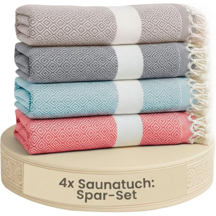 furora HOLIDAY Saunatuch Saunahandtuch Saunatuch Damen + Herren, Hamamtuch groß 100x200 XXL – Bild 1