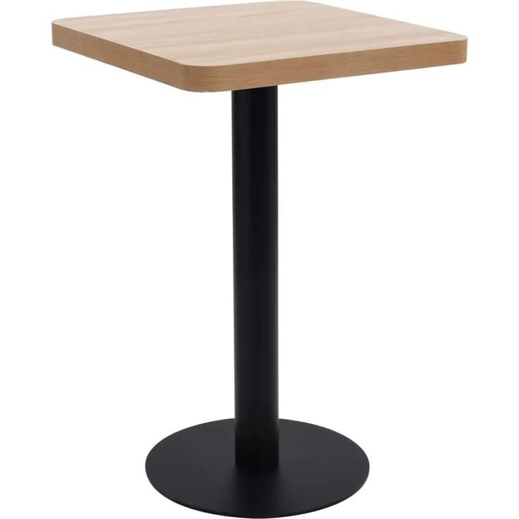 vidaXL Bistrotisch Hellbraun 50x50 cm MDF [286427]