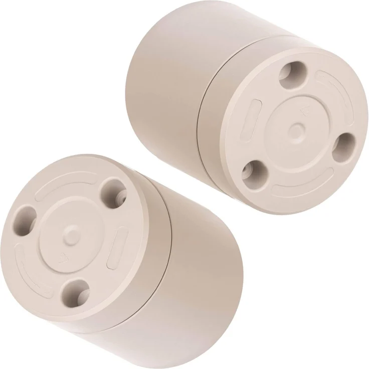 KADAX Blumentopf mit Untersetzer AURA 200 recycelt - beige 2er-Pack – Bild 7