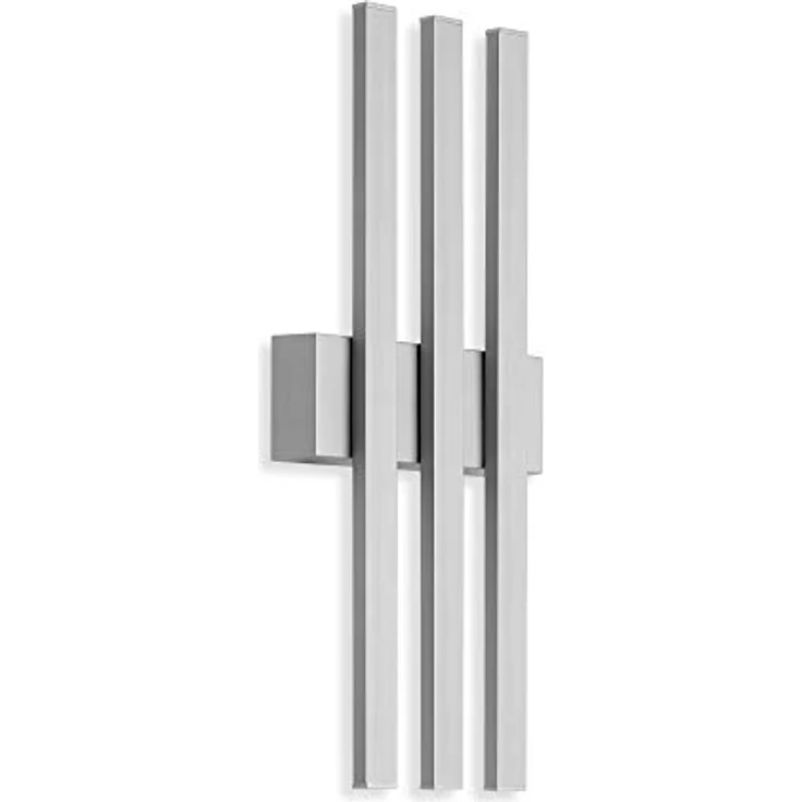 TELEFUNKEN GRAZ - LED Außenwandleuchte 3-flammig, 12 Watt, 1.170 Lumen, 4.000 Kelvin, IP44, Silber, 370x155x42mm – Bild 1