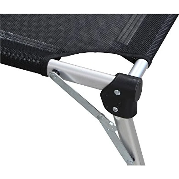 Siena Garden Sole Sonnenliege Aluminium silber mit Textilbezug schwarz 357891 Klappliege – Bild 10