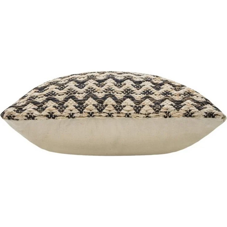 Macosa Home Dekokissen Kissen Beige Schwarz 30 x 50 cm od. 40 x 40 cm, inkl. Füllung Sofakissen modern Dekokissen Zierkissen – Bild 2