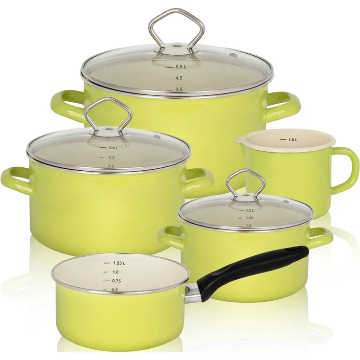 Karl Krüger 89566PAG Topf-Set Juist 5-tlg, induktionsfähig / Kochtöpfe / Topfset – Bild 1