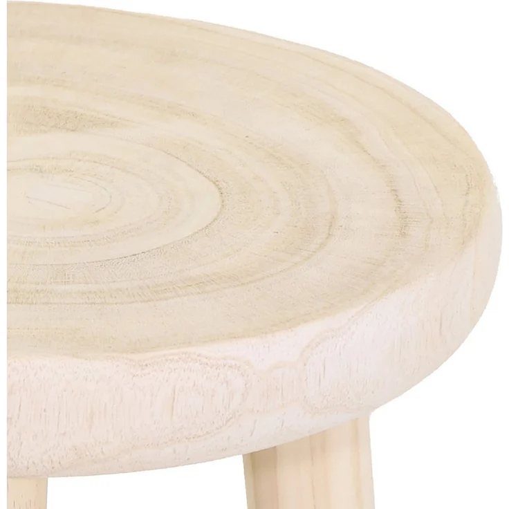 Spetebo Blumenhocker aus Holz mit 3 Beinen - rund naturbelassen (Größe wählbar, 1 St, Ø 30 cm / Ø 35 cm), stabiler Stand auf 3 Beinen – Bild 2