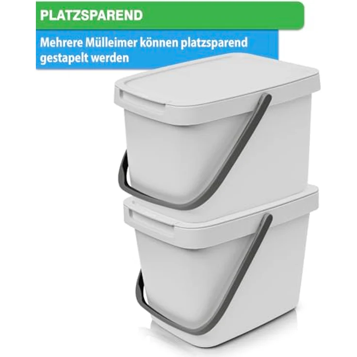 YourCasa Biomülleimer YourCasa® Biomülleimer Küche 6L Komposteimer für alltäglichen Biomüll, Mit Wandhalterung – Bild 8