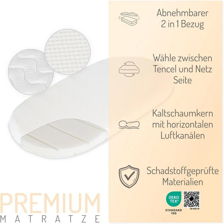 FabiMax Stubenwagen weiß lackiert, Komplettset – Bild 4