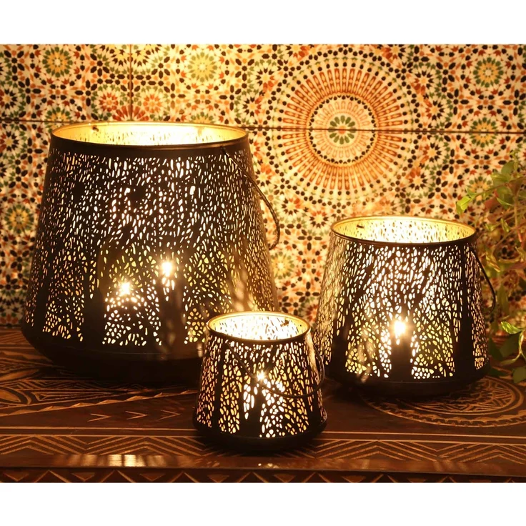Orientalisches Windlicht Como 3er Set – Bild 6