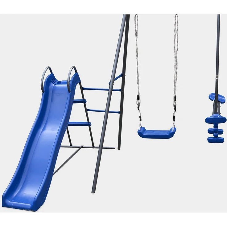 Kinderspielplatz aus Metall |Schaukel, Rutsche, Basketball #4542 – Bild 5