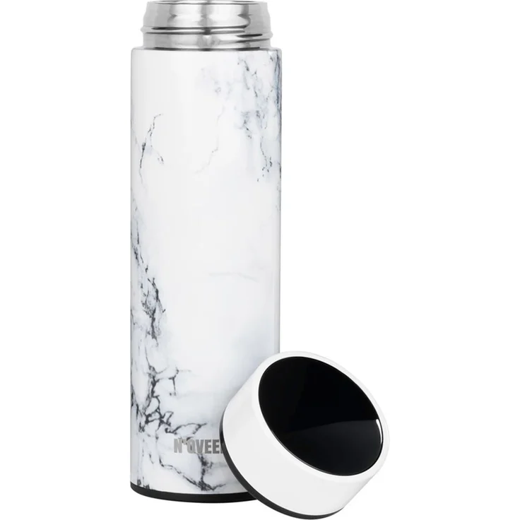 NOVEEN Matte Sport Trinkflasche 450 ml Grau – Bild 2