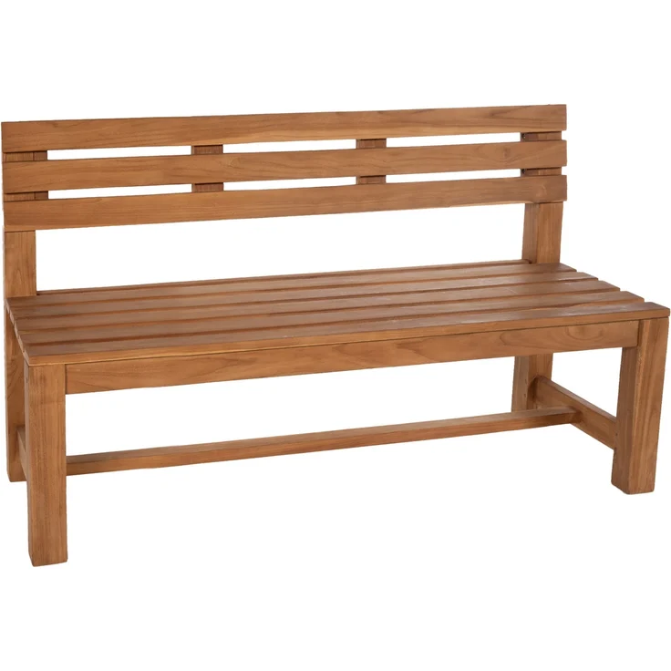 Gartenbank Teakbank CUGAD - Holz Teak 180x50x85 cm | Holzbank 180 Cm Gartenbank Sitzbank Mit Lehne Wetterfest Bank Garten Terrasse – Bild 1