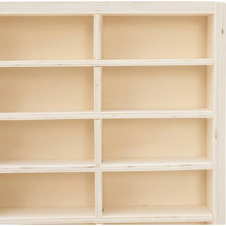 vidaXL Sammlervitrine aus Holz mit 90 Fächern 50,5 x 4,5 x 79 cm 4017379 – Bild 7