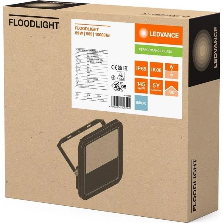 LEDVANCE FLOODLIGHT FL 100 P 69W 10KLM 865 PS SY100 BK – Bild 2