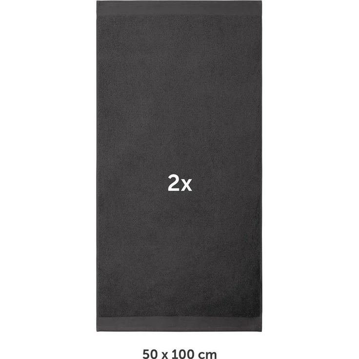 Blumtal Handtücher 2er-Set Premium Frottier-Handtücher, 50x100cm, 100% Baumwolle, Frottee (2X (50x100 cm), 2-St), Oeko-TEX zertifiziert - Ultra saugstarkes Frottier Handtücher – Bild 2