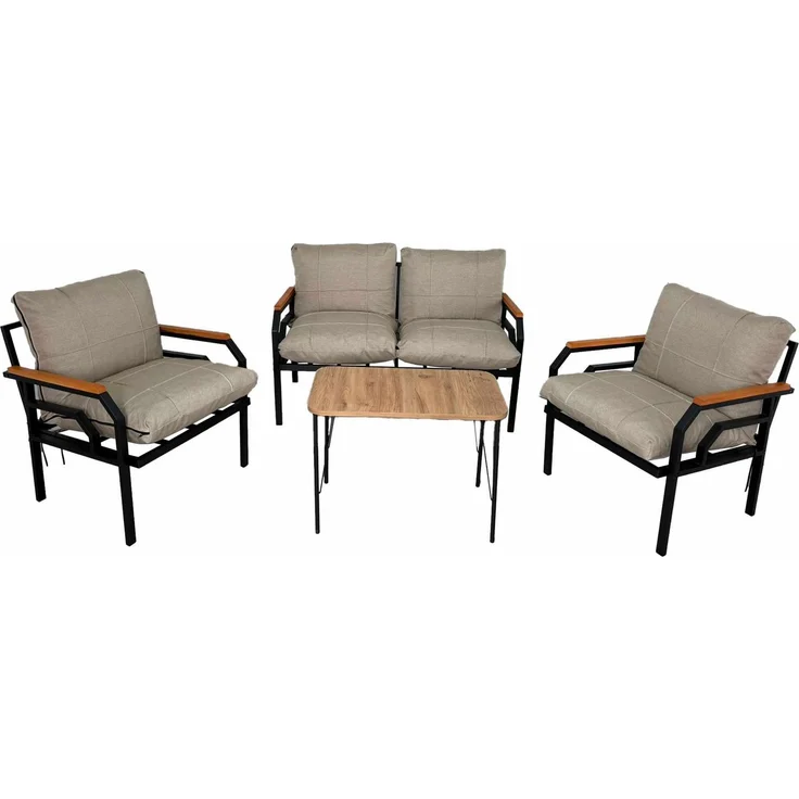 Skye Decor 'Kutay Sehpa - Cream' Garten-Lounge-Set, Creme, 120 x 70 x 61 cm – Bild 6