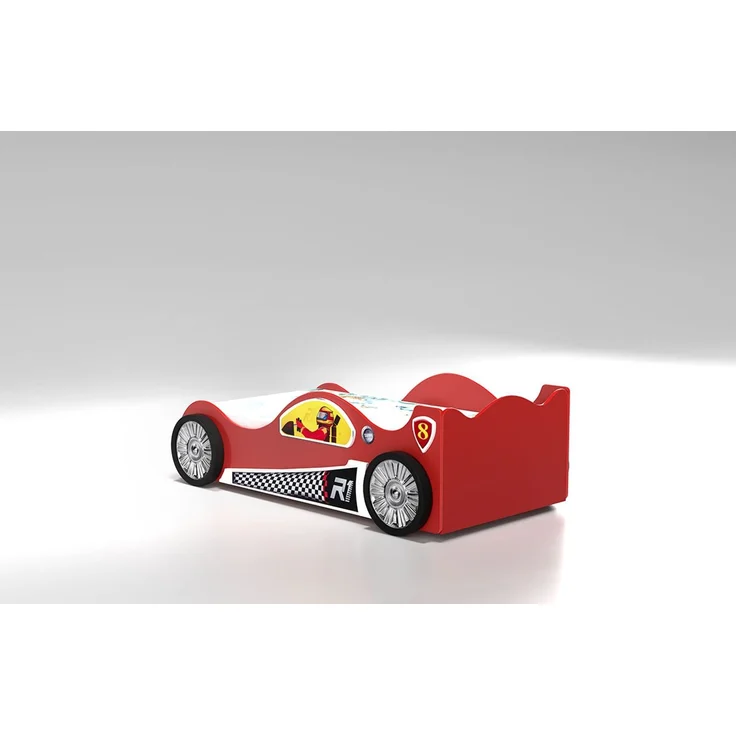 Kinderbett Monza mit Lattenrost 90x190 cm in Rot – Bild 4