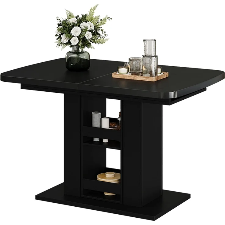 Esstisch Fenaro Schwarz 120 x 80 cm Vicco – Bild 6