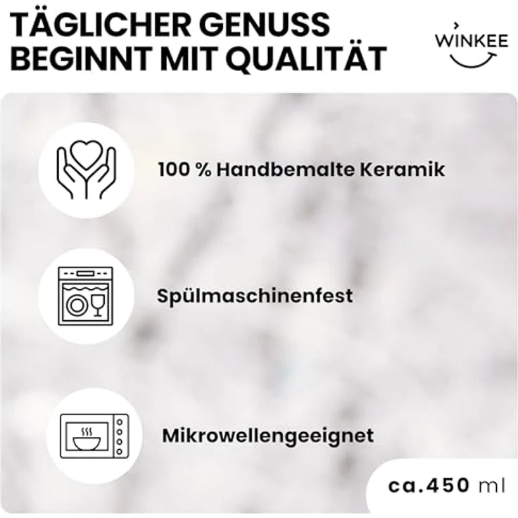 Winkee Tasse Kaffeebecher /Teebecher schlafender Fuchs, Keramik – Bild 7