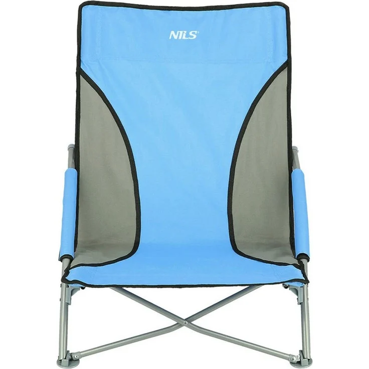 Nils Campingstuhl Strandstuhl Klappstuhl Faltstuhl (Spar-Set, 1 St), klappbar, Tragetasche, Armlehnen, bis 120 kg – Bild 1