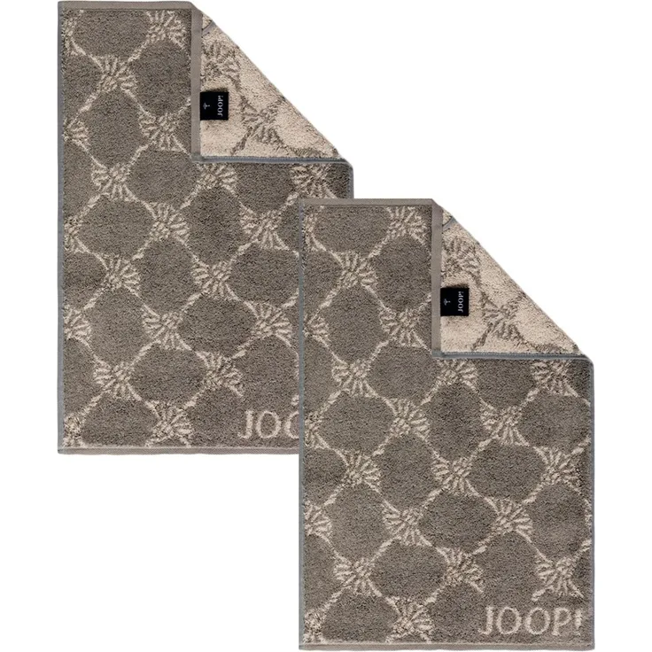 2 Stück Joop! Gästetuch Cornflower 1611-70 Graphit 30x50