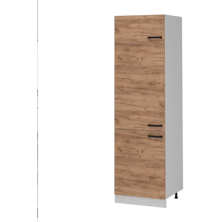 Küchenfront R-Line Goldkraft Eiche 59.6 x 196 cm Möbelfront für den Kühlumbauschrank Vicco – Bild 5