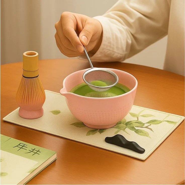 Roxlin Teeservice Roxlin Matcha Set (7-teilig) Keramik, Bambus-Besen, Schale & Zubehör – Bild 3