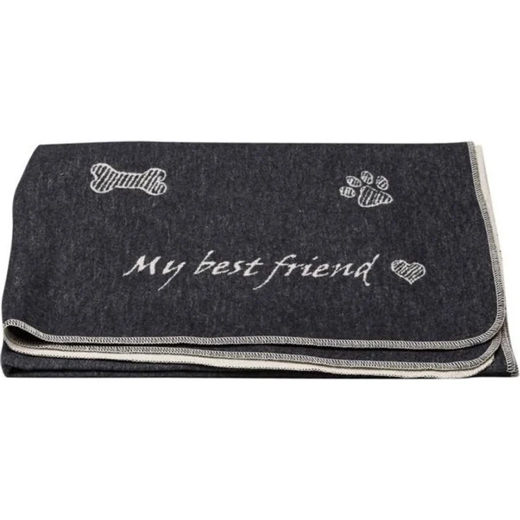 DAVID FUSSENEGGER Tierdecke Hundedecke 'my best friend/Knochen allover' – Bild 3