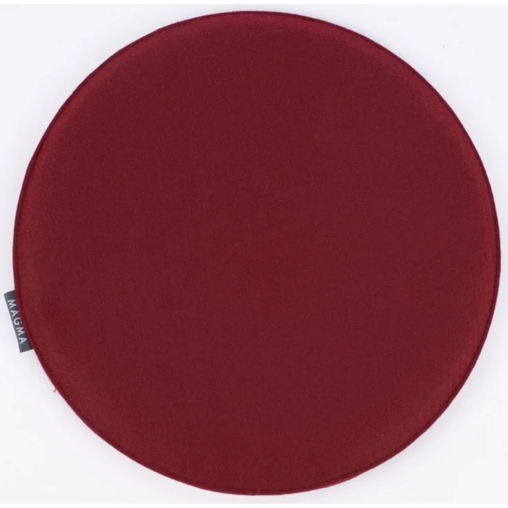 Magma Heimtex Stuhlkissen Magma Stuhlkissen AVARO Filz rund wein rot 35x2cm – Bild 2
