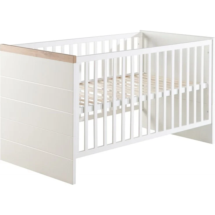 roba Kinderzimmerset 'Nele' 3-teilig - Bett 70 x 140 - Wickelkommode - Kleiderschrank 3-türig - Weiß – Bild 10