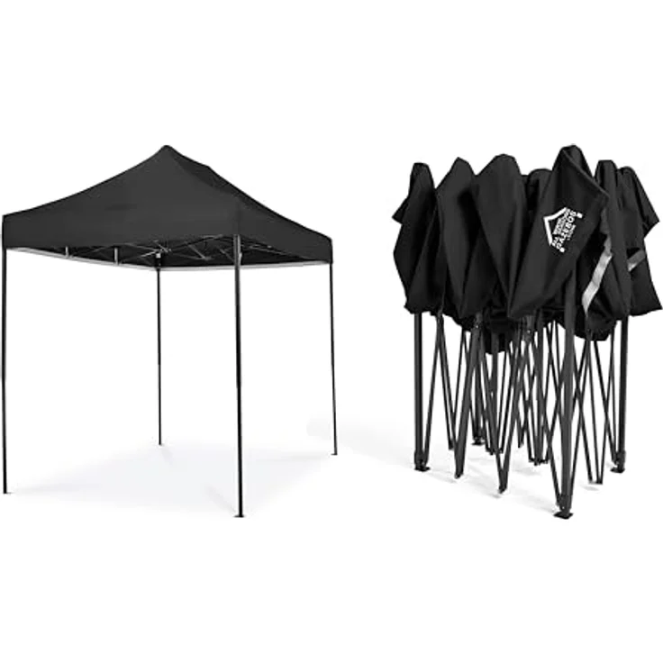 All Seasons Gazebos 3x2 m vollständig wasserdichtes Faltpavillon - Schwarz – Bild 6