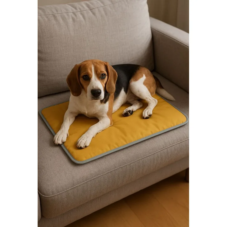 Paws & Whiskers 'Thermo Mat 40x60 - Yellow' Haustierbett, Gelb, 40 x 60 x 3 cm