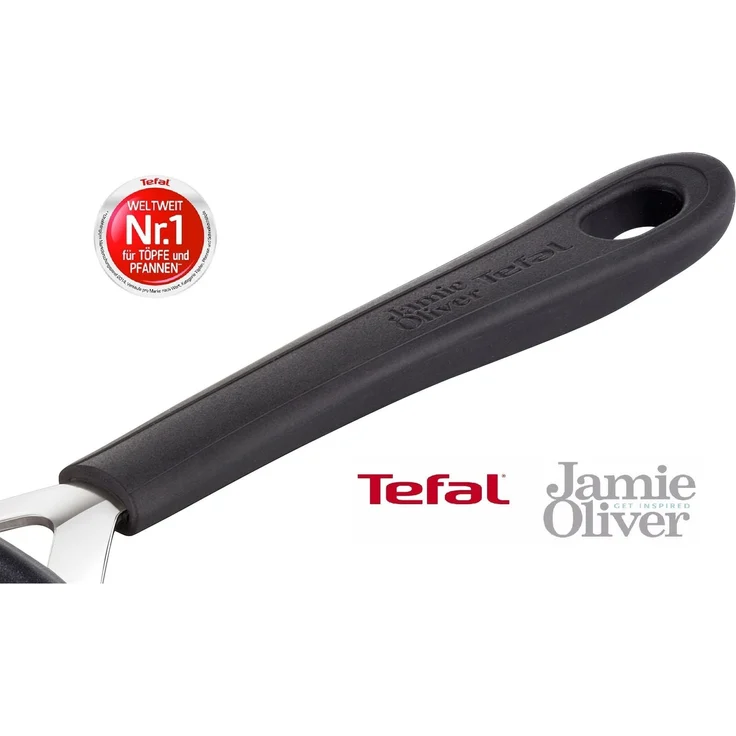 Tefal H80519 Jamie Oliver Wokpfanne 28 cm 3 tlg mit 6-Lagen Antihaftbeschichtung, Thermo-Spot, Edelstahlgriff, Induktionsgeeignet, für alle Herdarten, spülmaschinenfest, hitzebeständig bis 300°C – Bild 2