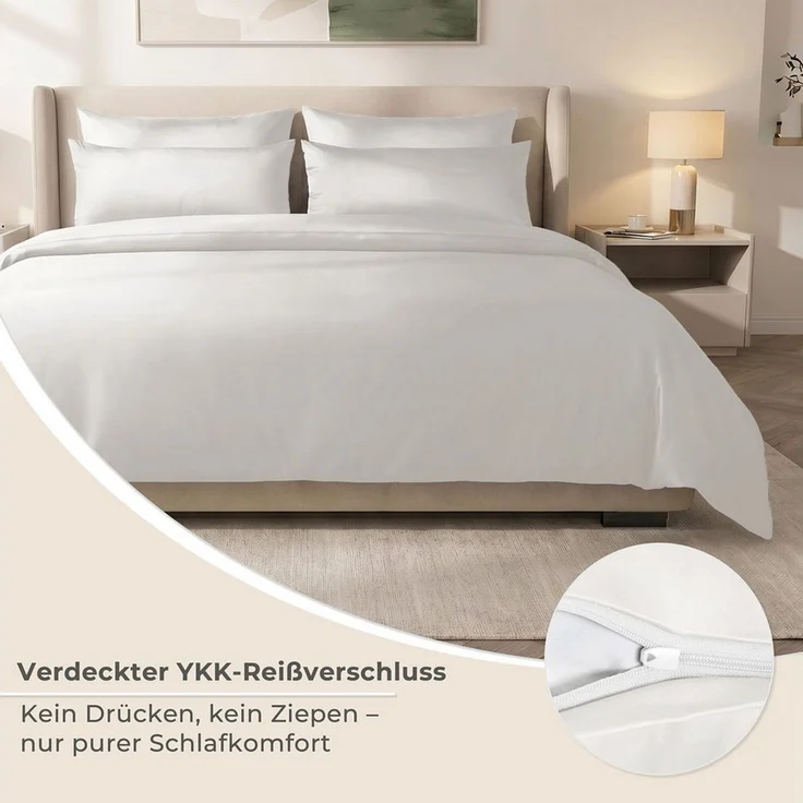 Laynenburg Bettwäsche Eukalyptus aus 100% Tencel Lyocell ab Gr. 135x200 – Bild 4