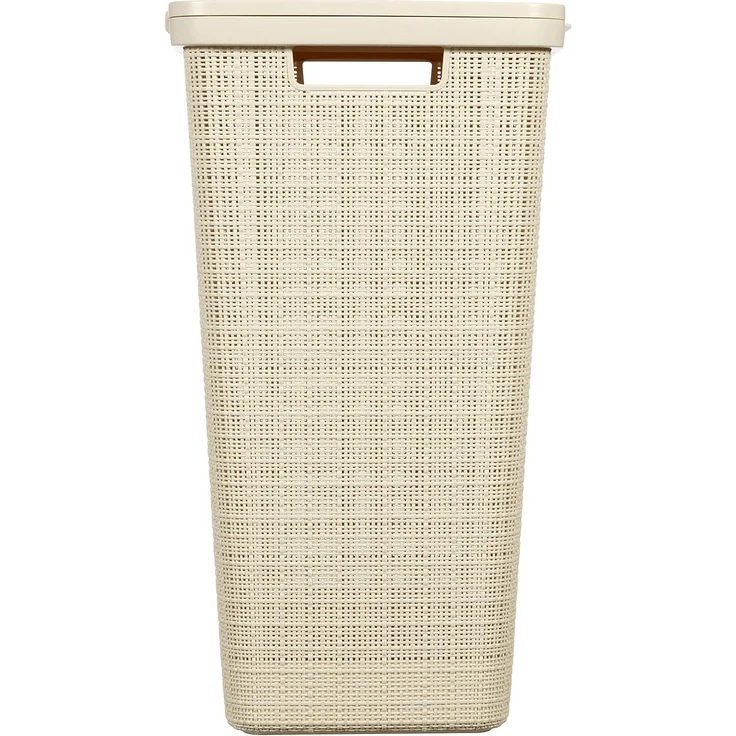 KIS - space for you Wäschesammler JUTE weiß BHT 43x60x34 cm weiß Wäschekorb Wäschebox Wäschetruhe – Bild 2