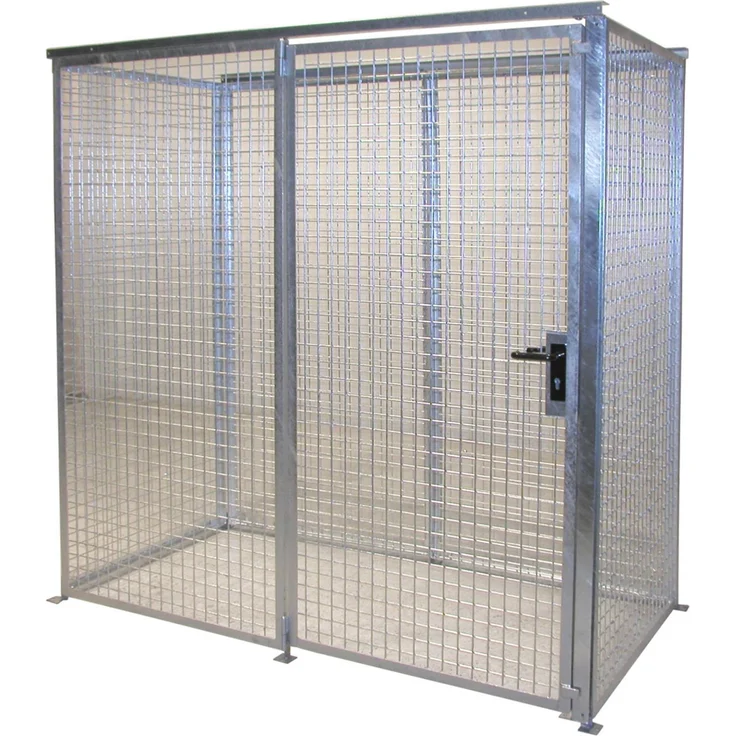 Bauer Gasflaschen-Container GFC-M1, ohne Dach Flügeltor für 32x Gasflaschen Ø 230 mm