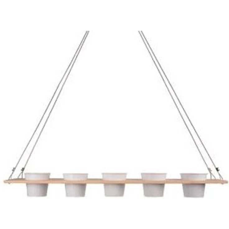 UNUS HOME Blumenkasten Kräuterbar, Pflanzenbar (natur), Nachhaltig, stabile Drahtseilaufhängung, vielseitig einsetzbar – Bild 6