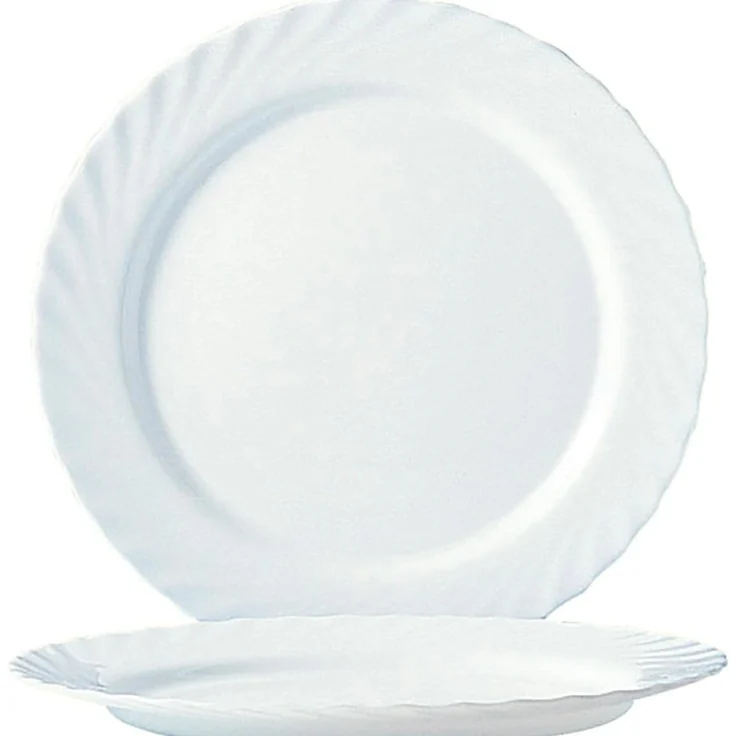 Arcoroc Speiseteller Arcoroc Trianon White Teller flach 27.3 cm 6er Set – Bild 1