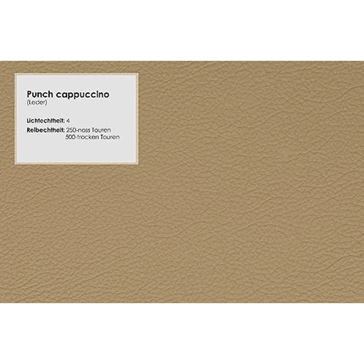 Cavadore Wohnlandschaft Castiel mit Federkern / Sofalandschaft mit großem Longchair, Sitztiefenverstellung und satinierten Metallfüßen / 363 x 89 x 223 / Echtleder, Beige – Bild 9