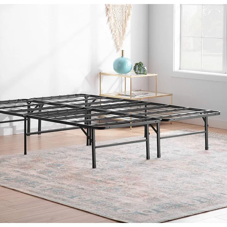 Linenspa Metallbett mit Lattenrost – Klappbett – 33 cm Stauraum unter Bettgestell – Montage in 5 Minuten – Bett 160x200 cm