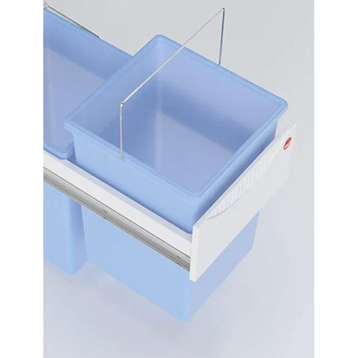 HAILO 1221209 Ersatzeimer 15 l für Tandem AntiBak, blau transluzent