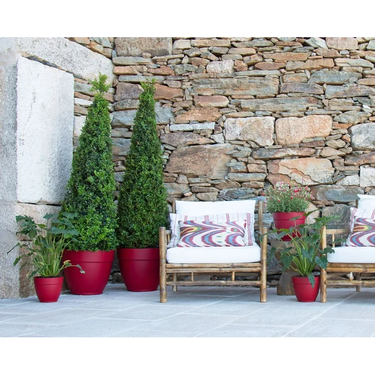 Artevasi Pflanztopf Capri Campana Kunststoff terrakotta matt Ø 35 x 29 cm – Bild 4