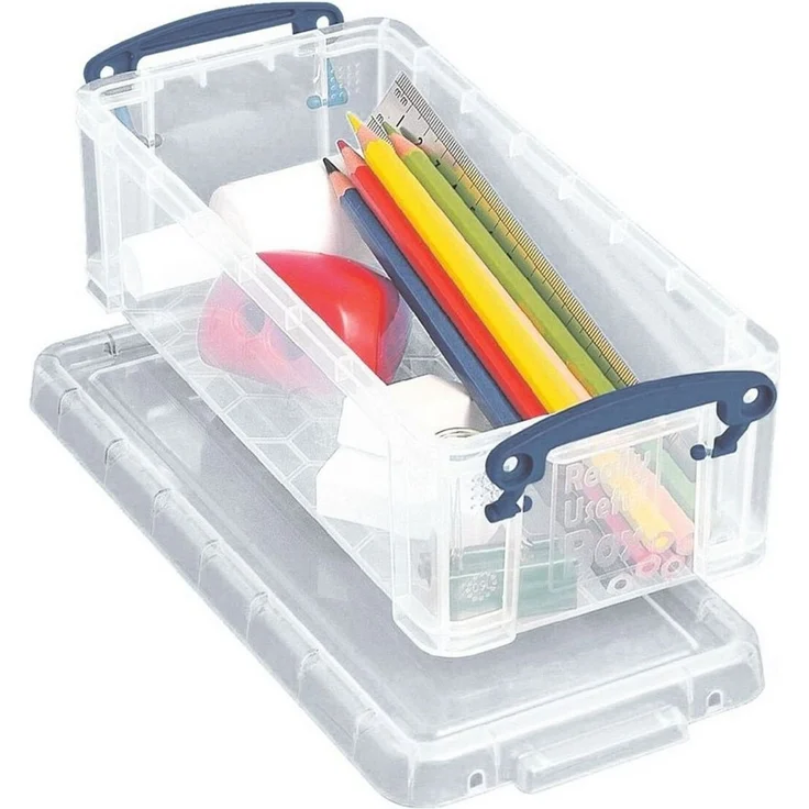 REALLYUSEFULBOX Aufbewahrungsbox, 0,9 Liter, verschließbar und stapelbar – Bild 3