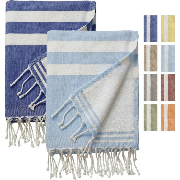 furora HOLIDAY Badetuch Saunahandtuch 100x200 cm Frottier - Badetuch XXL Strandhandtuch Groß, Frottee und Badetuch zugleich aus 100% Baumwolle in brillanten Farben – Bild 1