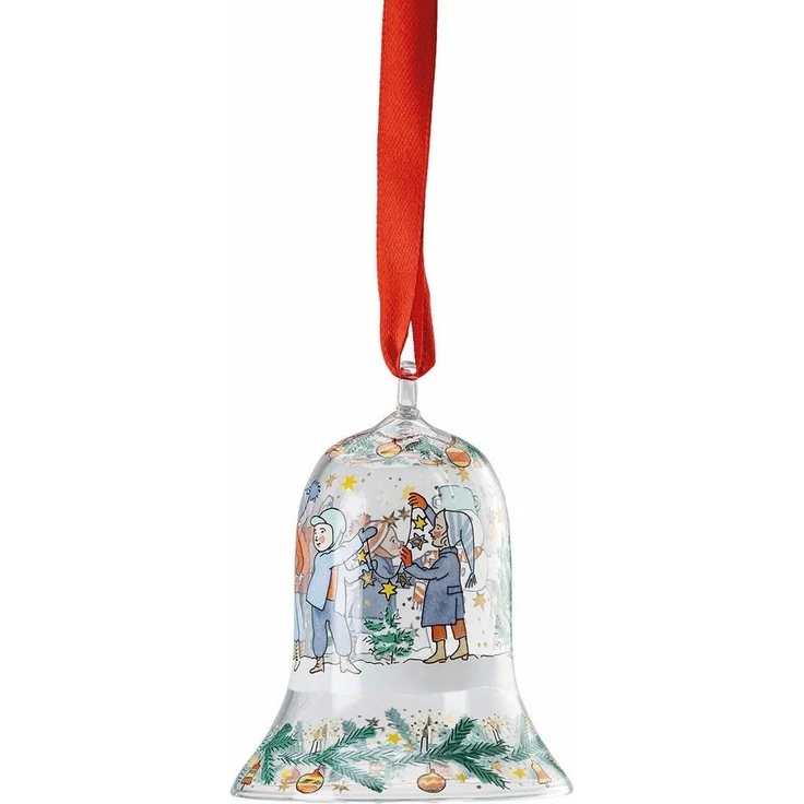 Hutschenreuther Weihnachtsbaumkugel Kristallglocke 2024 Glasglocke – Bild 2